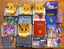 Huge Pokemon Collection - 98 Jumbo Cards, Toys, Accessories, Eevee Pouches!!!!!! - Image 3