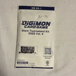 Digimon Card Game Store Tournament Kit 2025 Vol 4 Lot of 3 Kits English Sealed - Image 1