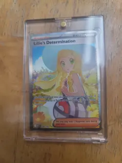 Pokemon TCG Holo Ultra Rare Full Art Lillie's Determination Trainer Card 184/132 - Image 1