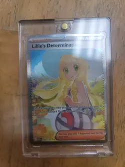 Pokemon TCG Holo Ultra Rare Full Art Lillie's Determination Trainer Card 184/132 - Image 2