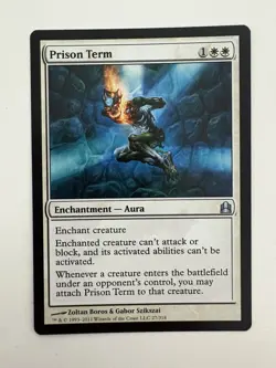 Prison Term MTG Magic the Gathering Card NM Near Mint Commander - Image 1
