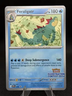Feraligatr Illustration Contest 2024 SV: Scarlet & Violet Promo Cards SVP 213 NM - Image 1
