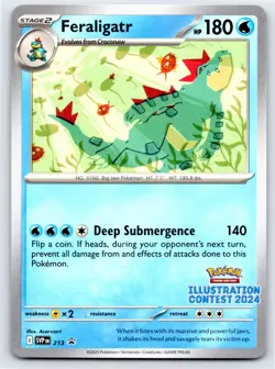 Feraligatr - (Illustration Contest 2024) 213 - SV: Scarlet & Violet Promo Cards - Image 1