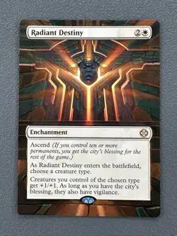 Radiant Destiny MTG The Lost Caverns of Ixalan Hand Painted Extended Altered Art - Image 1