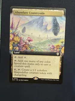 DDcards 🇨🇦 Mtg Magic Gathering Lorwyn Eclipse Borderless Abundant Countryside - Image 1