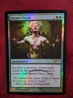 Magic The Gathering Judge Promo Greater Good Foil LP/NM Condition - Image 1
