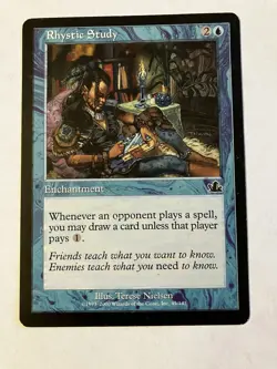 Rhystic Study Magic The Gathering MTG Prophecy - Image 1