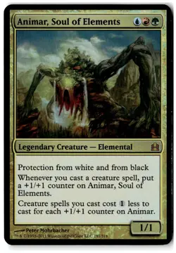 MTG Foil Animar, Soul of Elements (Commander) - Oversize Cards MP English - Image 1