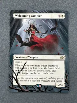 Welcoming Vampire MTG The Lost Caverns of Ixalan Hand Painted Full Altered Art v - Image 1