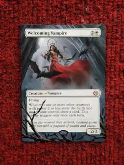Welcoming Vampire MTG The Lost Caverns of Ixalan Hand Painted Full Altered Art v - Image 2
