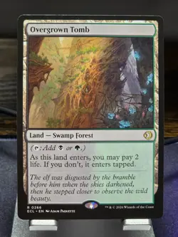 MTG - Overgrown Tomb (0266) Rare - Lorwyn Eclipsed - Image 1