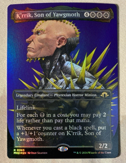 K'rrik, Son of Yawgmoth (Borderless FOIL) - Modern Horizons 3 (MH3) NM - Image 1