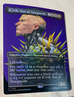 K'rrik, Son of Yawgmoth (Borderless FOIL) - Modern Horizons 3 (MH3) NM - Image 4