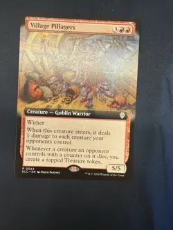 DDcards 🇨🇦 Mtg Magic Gathering Lorwyn Eclipse Borderless Village Pillagers - Image 1