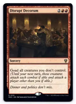 Disrupt Decorum NM Commander: Murders at Karlov Manor 0151 MTG Regular - Image 1