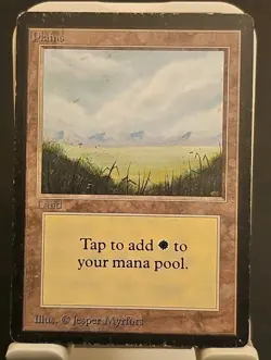 Mtg Plains (A) Alpha Edition MP/HP Magic The Gathering - Image 1