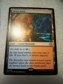 MtG Steam Vents Rare Land Lorwyn Eclipsed Regular Version Unplayed - Image 1