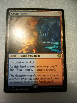 MtG Steam Vents Rare Land Lorwyn Eclipsed Regular Version Unplayed - Image 2