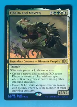 Mtg Ghalta and Mavren Unique and March Of The Machines Promos Foil - Image 1