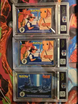 1999 Burger King Pokemon Cards (set of 3) Perforated PSA Graded! Vaporeon... - Image 2