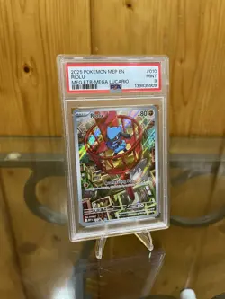 Pokemon TCG Riolu 010 Mega Evolutions ETB Promo PSA 9 - Image 1
