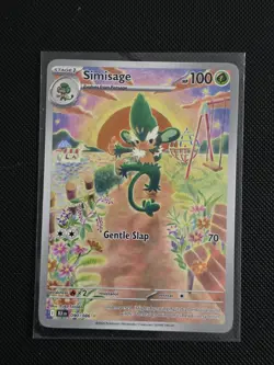 Pokemon TCG Simisage Black Bolt 090/086 English Illustration Rare IR - Image 1