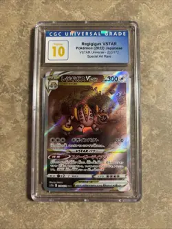 2022 POKEMON REGIGIGAS VSTAR CGC PRISTINE 10 233/172 JAPANESE UNIVERSE - Image 1