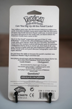 Pokemon Fossil Booster Blister Pack Aerodactyl Artwork 1999 WOTC Sealed - Image 2