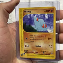 Phanpy 100/147 Aquapolis Set Pokemon Regular Common Vintage Nintendo Card LP+ - Image 2