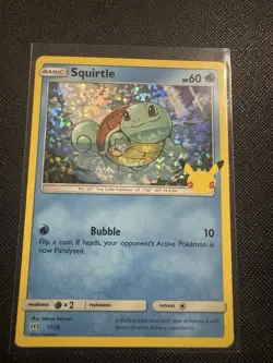 Pokemon Squirtle TCG Holo Card 17/25 McDonald's 25th Celebrations - Image 1