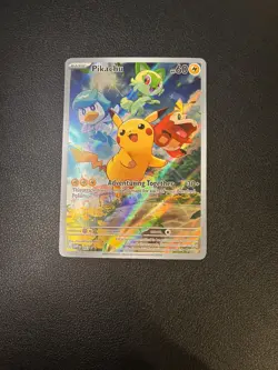 Pikachu Holo SVP027 Pokemon 2023 Scarlet & Violet Black Star Promo NM - Image 1