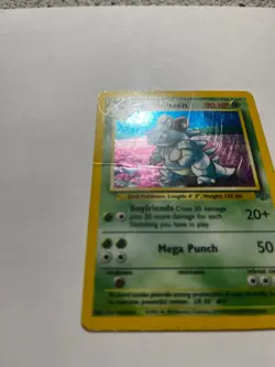 Nidoqueen Jungle Holo Rare 07/64 Unlimited Pokemon TCG MP CREASE - Image 2