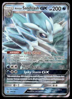 Pokemon TCG SM Promos #SM236 Alolan Sandslash GX DMG - Image 1