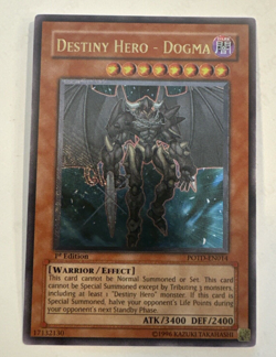 Yugioh Destiny Hero Dogma POTD-EN014 Ultimate Rare 1st Edition LP - Image 1