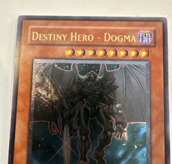 Yugioh Destiny Hero Dogma POTD-EN014 Ultimate Rare 1st Edition LP - Image 2