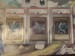 Yugioh Blue Eyes White Dragon CT14-EN002 & MGED-EN001 Blue Eyes Alter Wht PSA 9 - Image 1