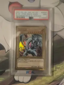Yugioh Blue Eyes White Dragon CT14-EN002 & MGED-EN001 Blue Eyes Alter Wht PSA 9 - Image 3