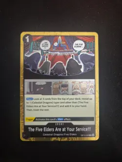 One Piece TCG English OP13-096 The Five Elders Are at Your Service Rare Foil - Image 1