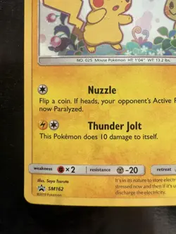 Pokemon Pikachu 2019 SM162 Holo Sun & Moon Black Star Promo (NM) - Image 4