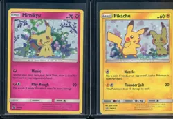 Pokemon TCG Pikachu Mimikyu Set of 2 SM Black Star Promo Sun Moon SM162 SM163 #1 - Image 1