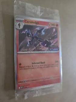 Pokemon TCG Phantasmal Flames Staff Stamped Prerelease Promo Sealed Set Of 4 - Image 3