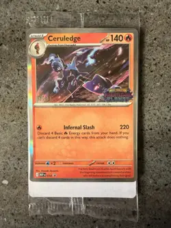 Pokemon TCG Phantasmal Flames Staff Stamped Prerelease Promo Sealed Set Of 4 - Image 1