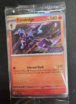 Pokemon Phantasmal Flames Prerelease Staff Promo Cards Sealed Set of 4 Sealed - Image 2