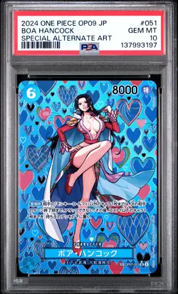 Boa Hancock 051 Special Alternate Art One Piece Japanese PSA 10 SP OP09 - Image 1