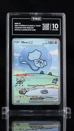 Pokemon Mew EX Bubble Mew Tag 10 Gem Mint 232/091 Sir SV Paldean Fates - Image 3