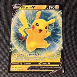 Pokemon Pikachu V - Promo SWSH: Sword & Shield Promo Cards SWSH198 NM - Image 1