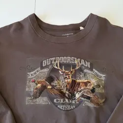 Vintage Croft And Barrow Embroidered Deer Crewneck Duck Hunting Nature Mens XL - Image 2