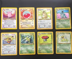 Pokemon Cards Jungle Holos Set of 8 - Image 1