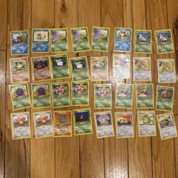 Partial Set Of Pokemon Jungle Cards - Image 1