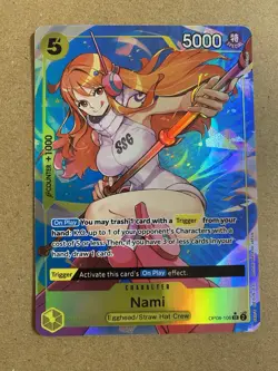 ONE PIECE NAMI OP08-106 SR ALT ART TWO LEGENDS ENGLISH - Image 1